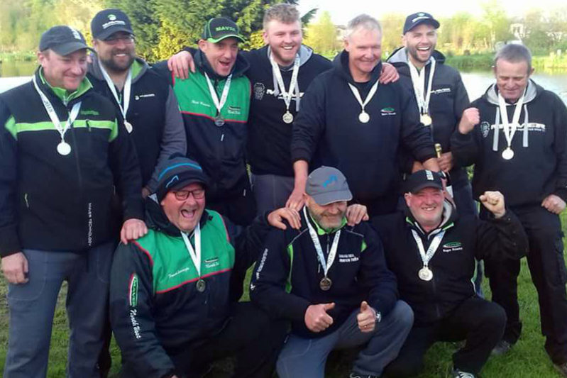 The Maver North West team celebrate their second place finish