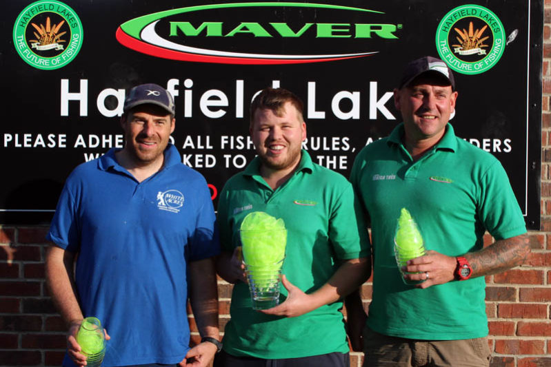 2018 Maver British Pole Championship top 3 finish (left to right): Paul Burton, Luke Bamford & Simon Skelton