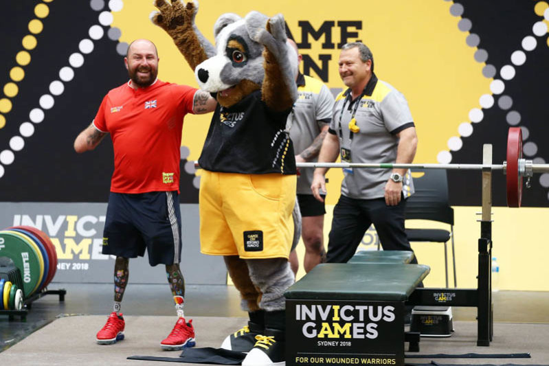 Dave Watson is making himself known at this years Invictus Games