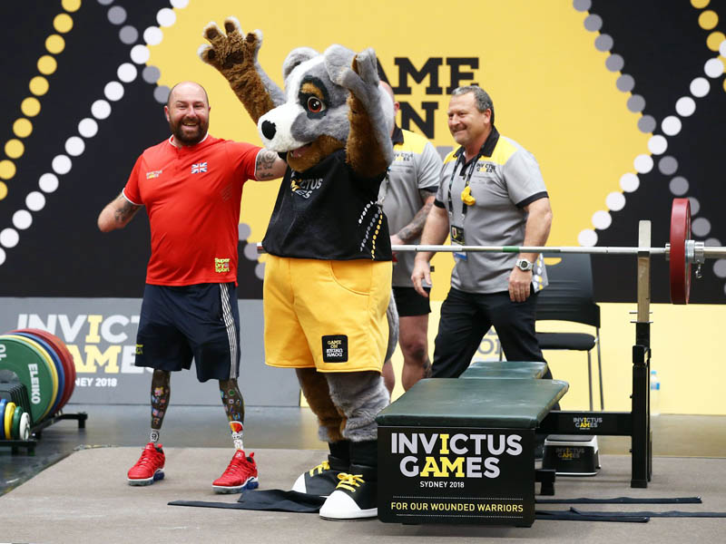 Dave Watson is making himself known at this years Invictus Games