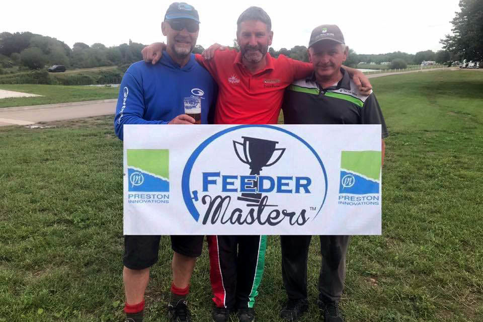 Edie Bridon (centre) qualifies for this years Feedermasters Final